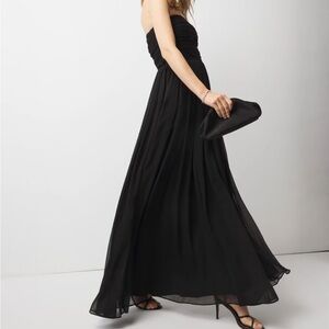 WHITE HOUSE BLACK MARKET chiffon maxi dress